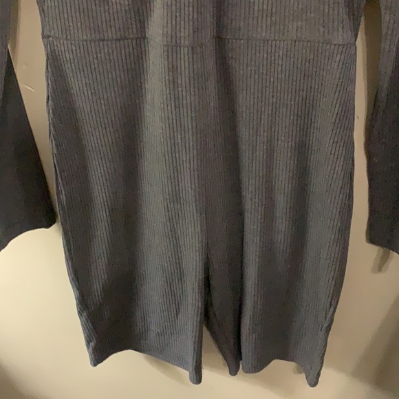 SHEIN Sweetheart Neck Rib-Knit Unitard Romper - Picture 7 of 8